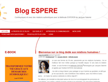 Tablet Screenshot of blog-espere.com